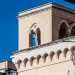 ...e il grazioso torrino con arcate in stile gotico